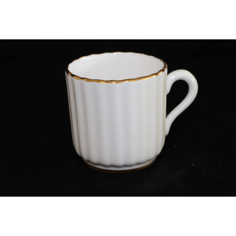 Spode Midas Bone China England 2" Demitasse Coffee Tea Cup Y8157 Gold Rib